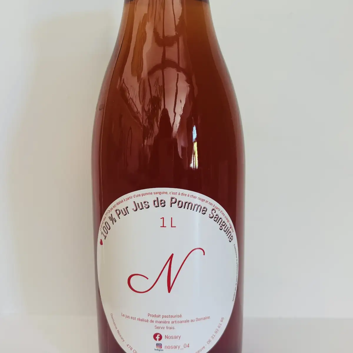 Jus de pomme sanguine artisanal AB